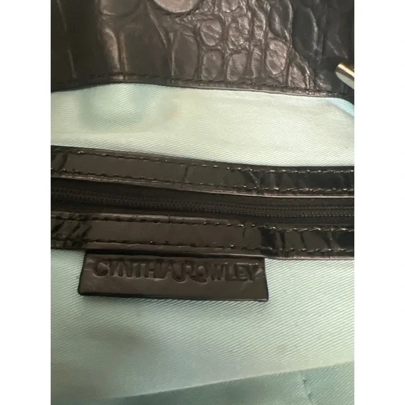 CYNTHIA Rowley Dark Blue Leather Tote - Picture 8 of 9